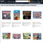 Monopoly Jurassic Park ~AU$34.05; Monopoly Super Mario AU$43.44 Delivered; Monopoly LOTR AU$52.77 Delivered @ Amazon AU