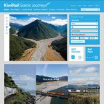 Kiwirail Scenic Summer Sale: Christchurch->Wellington $99, Christchurch -> Kaikoura $29