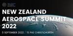 Tickets to NZ Aerospace Summit: Student Online Tix $24.98, Online Tix $109.25, In Person Tix $569.25 @ Eventbrite