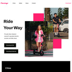 20 Free Minutes (Unlock Fee Applies) @ Flamingo Scooters (Wellington)