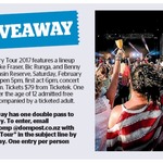 Win a Double Pass to The Winery Tour 2017 from The Dominion Post (Wellington)