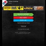 25% off  Domino's Pizza Order, Today Only, Trad. Pizza $9 (Was $12), Chef's Best $8.24 (Was $11)