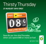 8c/Litre off Fuel [27 Aug - Thursday] @ BP with AA Smartfuel When You Spend $40+