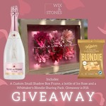 Win a Custom Shadow Box Frame (Worth $59), a Bottle of Ice Rose and a Share Pack of Whittaker’s Blondies from Wix and Stones