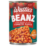 Wattie's Baked Beans or Spaghetti in Tomato Sauce 420g $1.79 @ New World