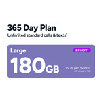 24% off Large Kogan Mobile 365 SIM Plan $250 (Voucher Expires 30/11/25) @ Kogan NZ