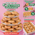 [AKL] Free Original Glazed Donut When You Say Hip Hip Hooray (in-Store Only) @ Krispy Kreme