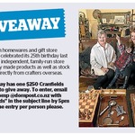 Win a $250 Cranfields Voucher from The Dominion Post