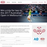 Win a Trip for 2 to Melbourne, Australia for The 2017 Australian Open (Includes Spending Money, Accommodation + More)