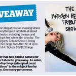 Win 1 of 2 Double Passes to The Madison Hegarty Tribute Show from The Dominion Post (Wellington)