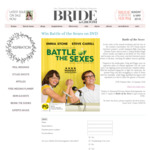 Win 1 of 3 copies of Battle of The Sexes on DVD from Bride & Groom Mag