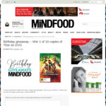 Win 1 of 10 copies of Thor on DVD from Mindfood