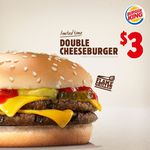 $3 Double Cheeseburger @ Burger King