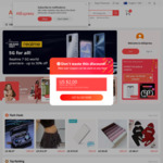 Coupon AliExpress Year 2021 - New Social Media Users. US$4 off US$5 Minimum Spend
