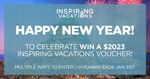 Win a $2023 Inspiring Vacations voucher (3 Month Expiry)