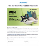 Win a Pair of Ghost MAX Shoes + $500 Prize Pack @ Brooks