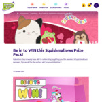 Win a Squishmallows Valentines Day Prize Pack @ Planet Fun