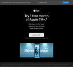 30 Days Free Apple TV+ for Eligible Returning Users @ Apple TV