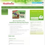 Win 1 of 6 Healtheries Baking Prize Packs