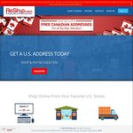 Free Sign-up for US  or Canadian Address (Normally $5) - No Monthly Fees + $10 Referral Credit @ Reship.com