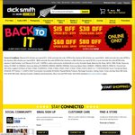 Dick Smith Sunday Codes: $15 off $70 Spend, $30 off $200, $60 off $500, $80 off $1000 | Huawei Ascend Y320 $84