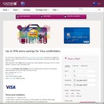 Qatar Airways Annual Travel Festival - Up to 15% off Using Visa Cards