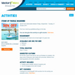 50% off on Stand up Paddleboarding at Vector Wero Whitewater Park - Now $12.50/Person Per Hour