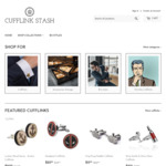 Cufflinks $7.50 (50% off) & Free Shipping @ Cufflink Stash