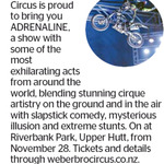 Win 1 of 10 Double Passes to Weber Bros Circus Adrenaline from The Dominion Post (Wellington)