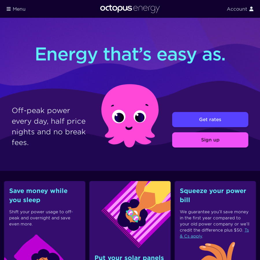 Octopus energy deals cheaper at night