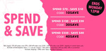 $10 off $70; $20 off $120; $40 off $250 Spend @ Onceit (Exclusions Apply)