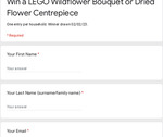 Win a LEGO Wildflower Bouquet or Dried Flower Centrepiece @ Brick Store