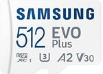 Samsung EVO Plus 512GB MicroSD Card w/ Adapter $54.00 + Shipping ($0 with $53.98 Non-GST Spend) @ Amazon AU