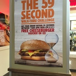 Free Cheeseburger if Your Order Takes Longer than 59 Seconds @ Burger King (Queen Street, Auckland only)
