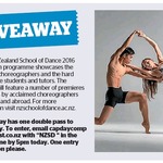 Win a Double Pass to The New Zealand School of Dance 2016 Graduation Programme from The Dominion Post (Wellington)