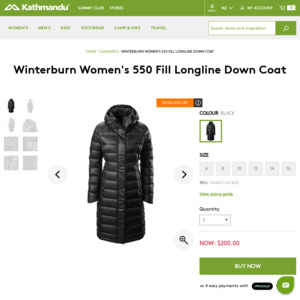 Winterburn women's sale longline down coat