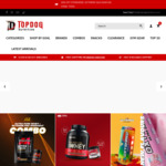 20% off Gym Supplements @ TopDog Nutrition