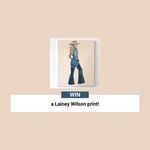 Win 1 of 5 Lainey Wilson Prints from Frontier Touring