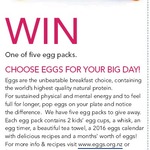 Win 1 of 5 Egg Packs (2 Egg Cups, Whisk, Timer, Tea Towel, Calendar) from Your Weekend