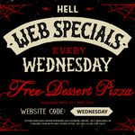 Free Dessert Pizza (Usually $6) Every Wednesday (Min Order $20) @ Hell Pizza