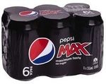 6 Pepsi/Pepsi Max Cans 355ml, $2.95 Delivered @ The Warehouse