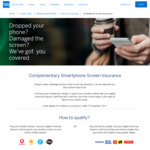 AmEx: Complimentary Smartphone Screen Insurance