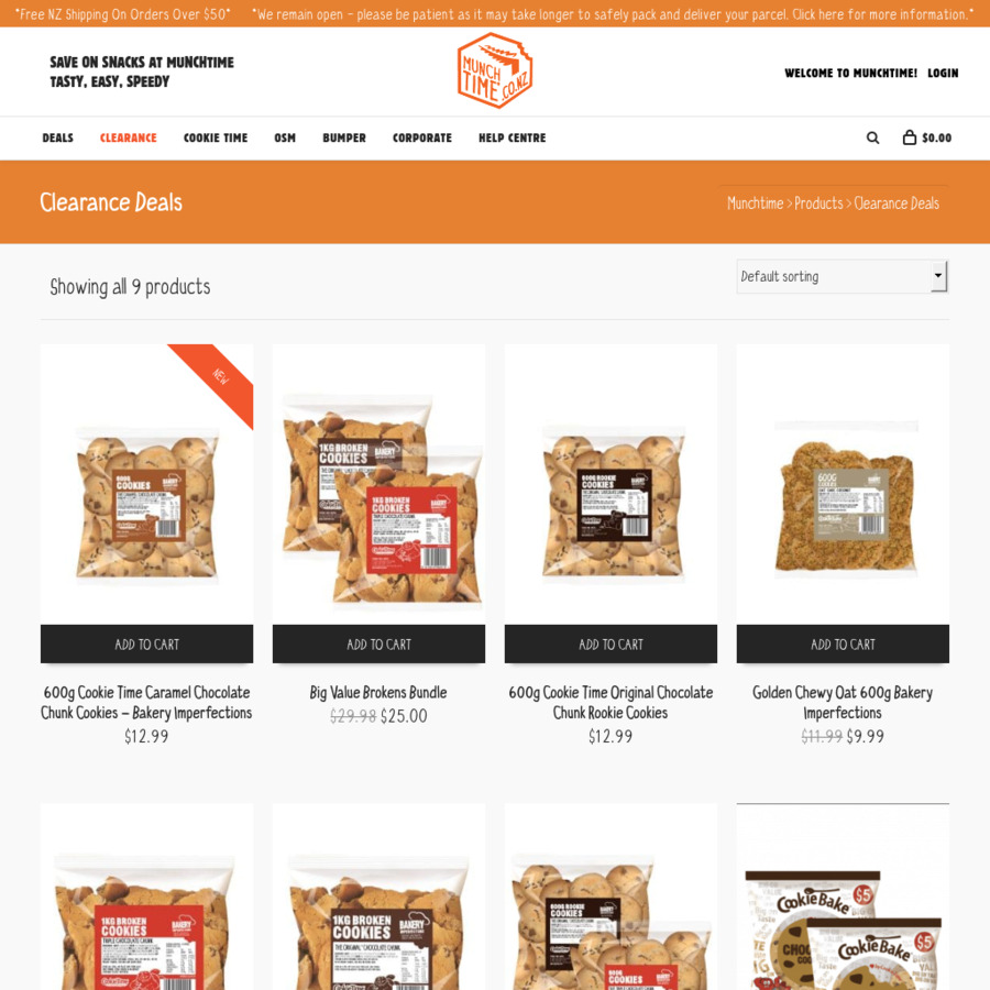 Cookie Time Cookies Bulk Deals (2kg/1.8kg 25 Shipped, 1.2kg 17.99