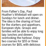 Win a $250 Sunday Meal for 2 at Whitebait [Wellington] from The Dominion Post