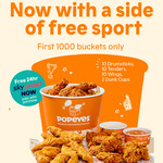 Free 24 Hour Sky Sport Now Pass with Purchase of Sports Night Bucket $54.90 (in-Store Only) @ Popeyes