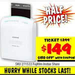 $150 off Fujifilm Instax Share Smartphone Photo Printer (Now $149) - Cheapest Ever @ JB Hi-Fi [in-Store Only] [Coupon Required]