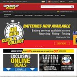 $2 Delivery on $20+ Online Spend @ Supercheap Auto This Weekend