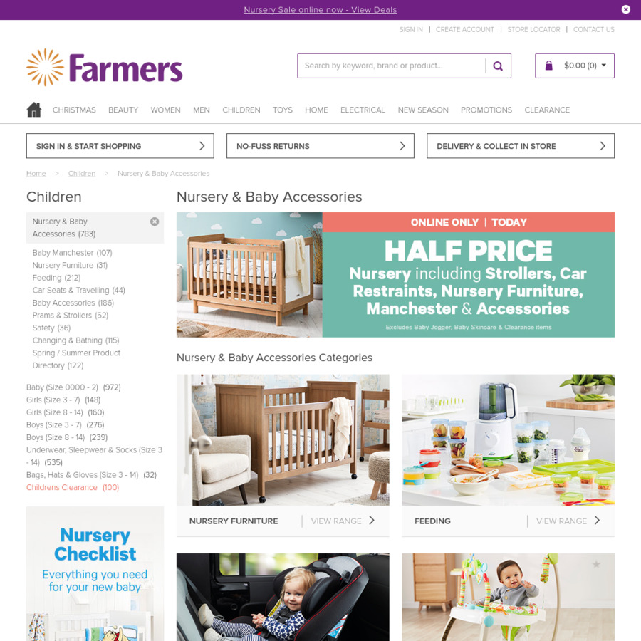 farmers nursery furniture