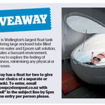 Win a Float Well Flotation Pool Package for 2 from The Dominion Post (Wellington)