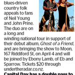 Win a Double Pass to See Brendan and Alison Turner from The Dominion Post (Wellington)